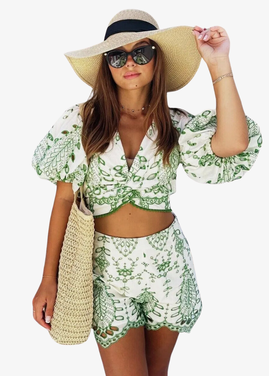 Monsier I Two-Piece Embroidery Set