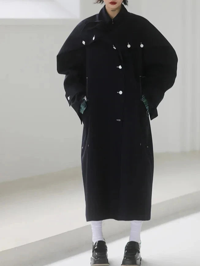 Serine | Navy Coat