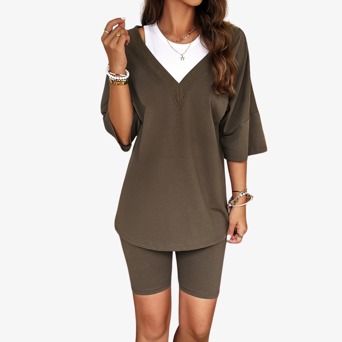 Wylma | Wildberry V-neck set