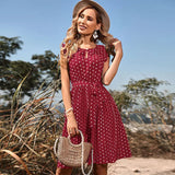 Sorro - Dress adorned with polka dots