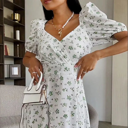 Vella - Pattern Print White Maxi Dress