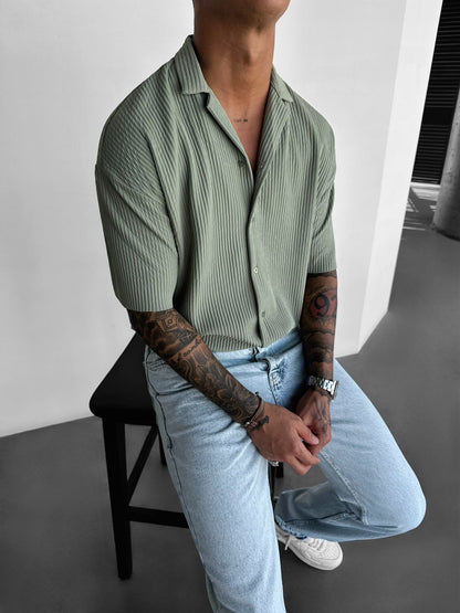 Vanni | Oversize Ribbed Shirt