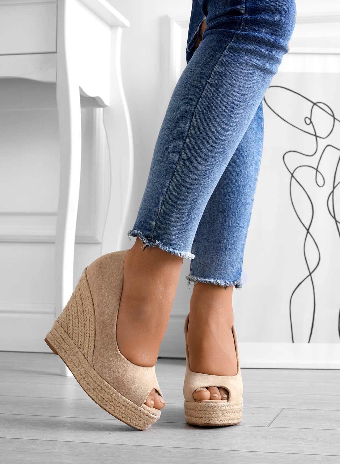 Venise - Suede Espadrilles With Wedge Heels