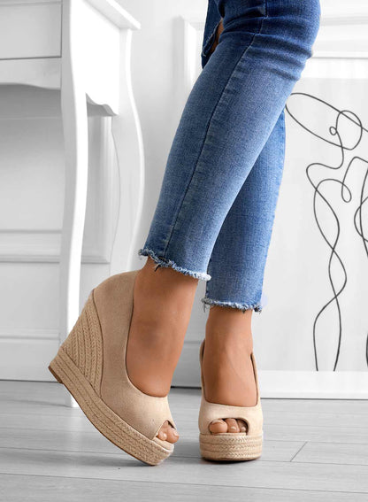 Venise - Suede Espadrilles With Wedge Heels