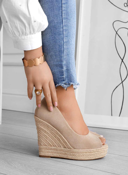 Venise - Suede Espadrilles With Wedge Heels