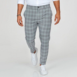 Lukas – Checked Slim Fit Trousers