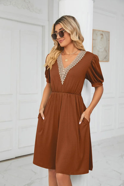 Lisa I Lace Patchwork Dress for the spring/summer