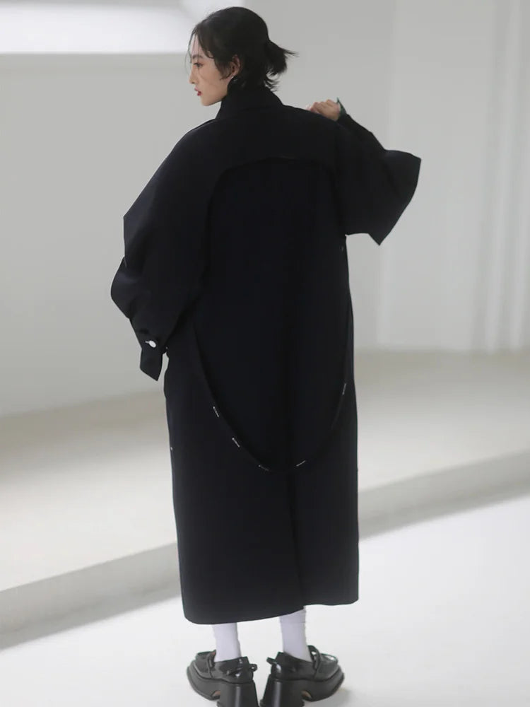 Serine | Navy Coat
