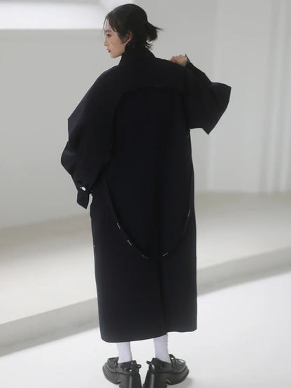 Serine | Navy Coat