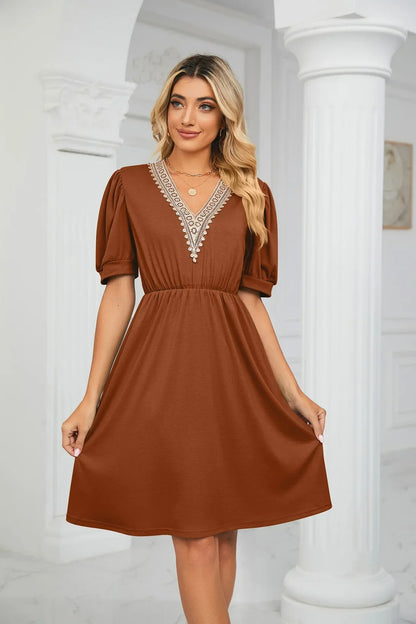 Lisa I Lace Patchwork Dress for the spring/summer