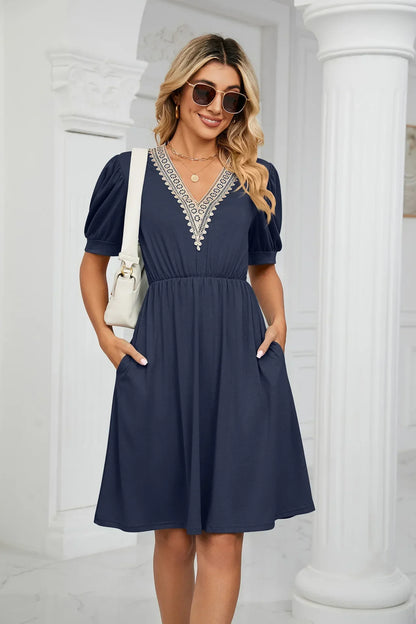 Lisa I Lace Patchwork Dress for the spring/summer