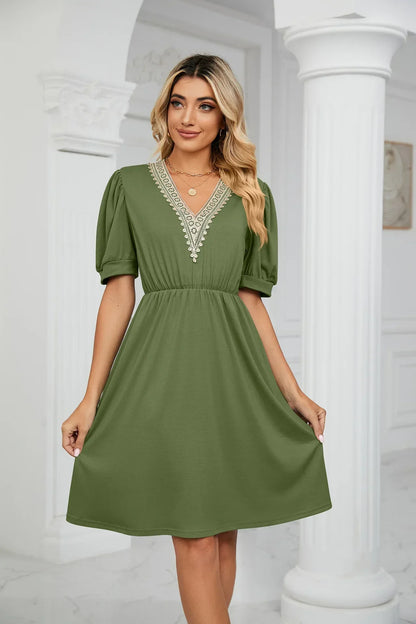 Lisa I Lace Patchwork Dress for the spring/summer