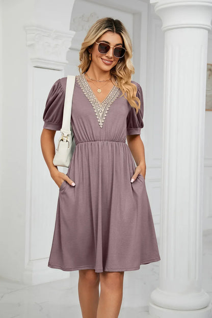 Lisa I Lace Patchwork Dress for the spring/summer