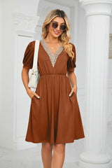 Lisa I Lace Patchwork Dress for the spring/summer