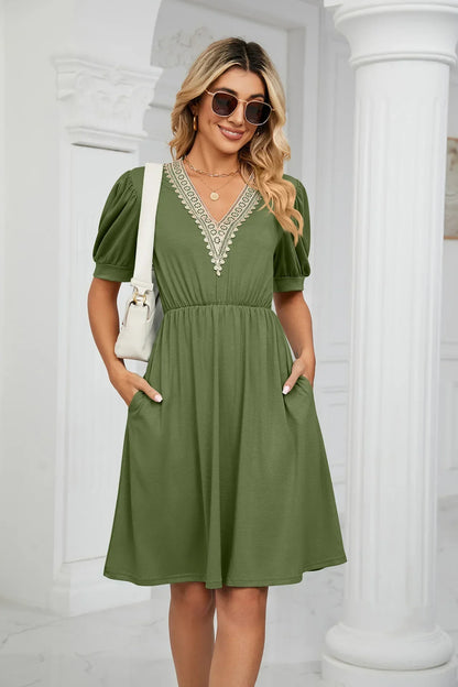 Lisa I Lace Patchwork Dress for the spring/summer