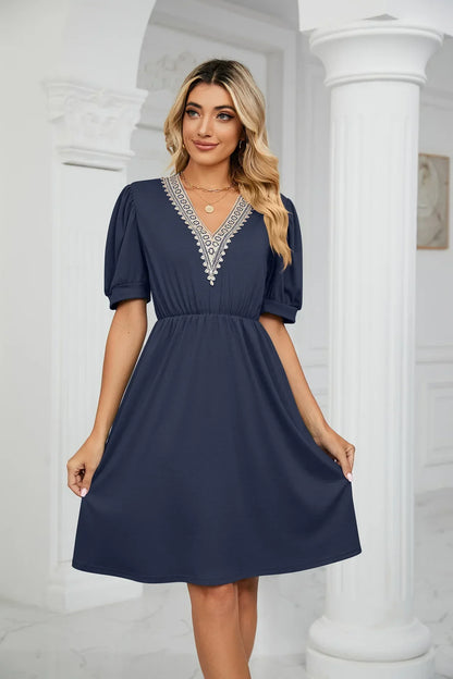Lisa I Lace Patchwork Dress for the spring/summer