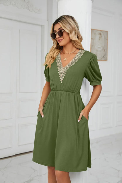 Lisa I Lace Patchwork Dress for the spring/summer