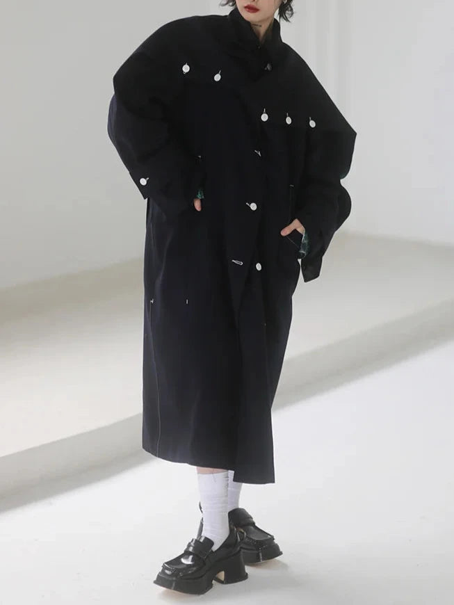 Serine | Navy Coat