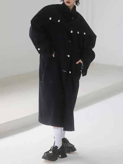 Serine | Navy Coat