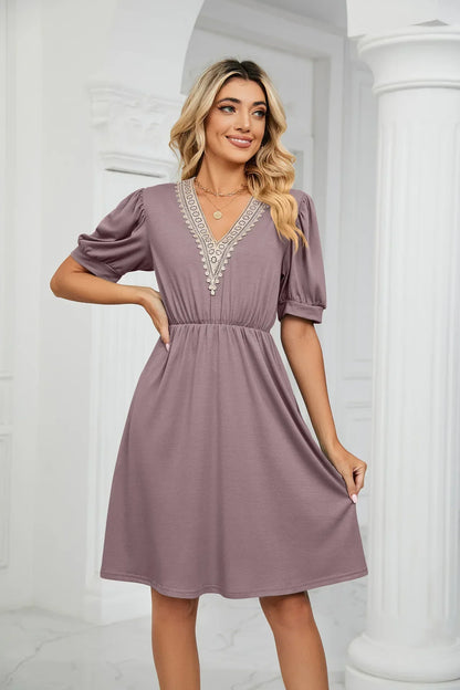 Lisa I Lace Patchwork Dress for the spring/summer
