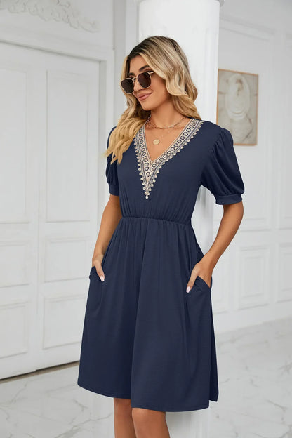 Lisa I Lace Patchwork Dress for the spring/summer