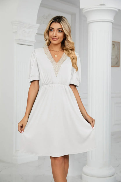 Lisa I Lace Patchwork Dress for the spring/summer