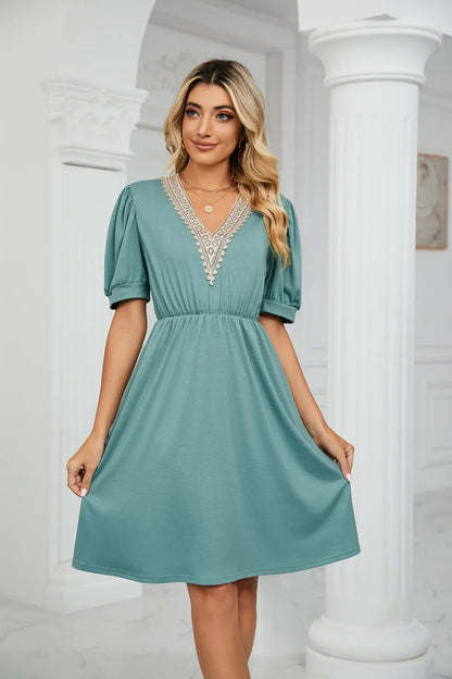 Lisa I Lace Patchwork Dress for the spring/summer