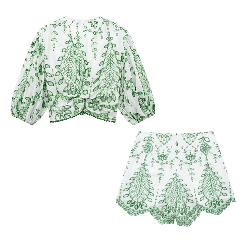 Monsier I  Two-Piece Embroidery Set