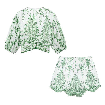 Monsier I  Two-Piece Embroidery Set