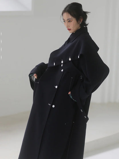 Serine | Navy Coat