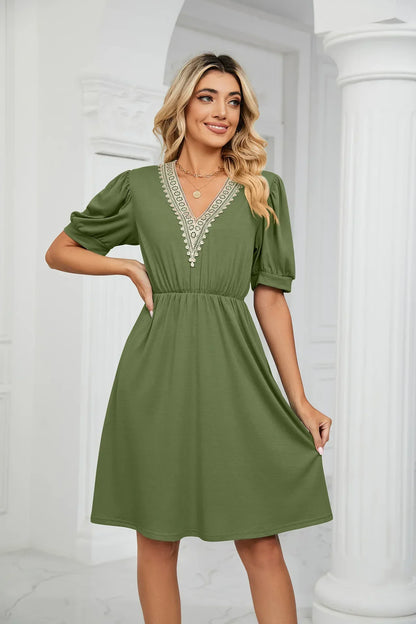 Lisa I Lace Patchwork Dress for the spring/summer