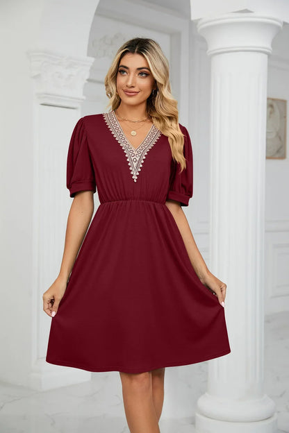 Lisa I Lace Patchwork Dress for the spring/summer