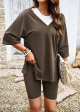 Wylma | Wildberry V-neck set